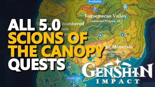 All Scions of the Canopy Quests Genshin Impact [upl. by Trabue]