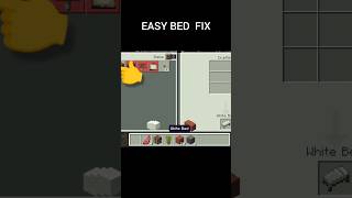 Bed fix 1 minute 💡 Minecraft bed kase banaye  How to bed Minecraft minecraftshortfeedytshorts [upl. by Ajam]