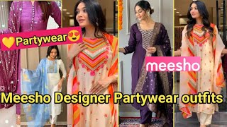 Meesho Haul  Meesho Beautiful Partywer Kurta sets Haul  Meesho Latest Designer Kurta sets🌹Meesho [upl. by Euqinot]