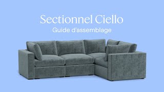 FR Sectionnel Ciello  Guide dassemblage [upl. by Curry]