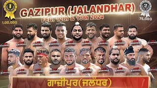 LIVE  Gazipur Jalandhar  Kabaddi Cup 2024 [upl. by Aniretake]