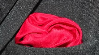 How To Fold a Pocket Square Flower [upl. by Ainala]