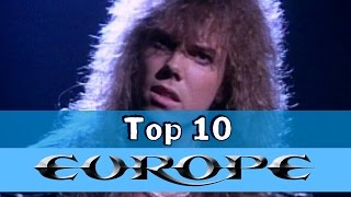 Top 10 Europe Songs [upl. by Aneis]