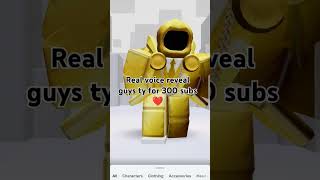 Voice Reveal 300 subs specal roblox myrealvoice answer robloxedit edit [upl. by Ailecnarf981]