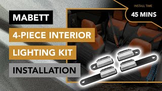 How to Install the Plug and Play 4Piece Interior Lighting Kit by Mabett  2021 Ford Bronco [upl. by Labannah592]