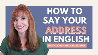 How to Say Your Address in a Clear and Concise Way [upl. by Wandis]