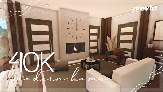 40K BUDGET ONESTORY MODERN HOME NOGAMEPASS  BLOXBURG HOUSE BUILD [upl. by Tiffa238]