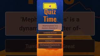 ‘Mephistopheles’ is a dynamic character of quiztime bcs quiz study education [upl. by Elison]