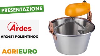 Presentazione e montaggio dell Ardes AR2481 POLENTINOX  Paiolo elettrico in acciaio inox  35L [upl. by Baggett]