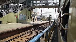 Parasuram Express entering Shoranur Junction 6th PF [upl. by Alliuqahs]