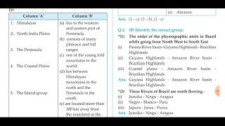 Answers Physiography and drainage questions and answers  chapter 3 geography class10  master key [upl. by Marek619]