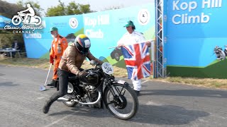 Kop Hill Climb 2023  motorcycles  pre 1960  classic motorcycle action [upl. by Territus]