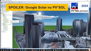 Spoiler Google Solar no PVSOL [upl. by Hgielrebma]