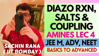 ❤️‍🔥Diazonium Salts Coupling Reaction Deamination  Amines  JEE Main Advanced NEET 2024 [upl. by Nnyladnarb519]