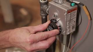 How to Adjust the Temperature on Your Natural Gas Water Heater [upl. by Keon449]