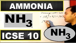 Ammonia  Ammonia ICSE 10 CHEMISTRY  Preparation and Properties of Ammonia  10 ICSE [upl. by Townsend]