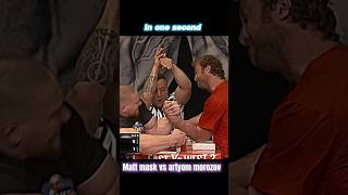 Artyom Morozov’s Dominant Flash Win Over Matt Mask armwrestling [upl. by Nainatrad]