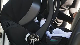 iSize Car Seat Installation with Seat Belt [upl. by Essej]