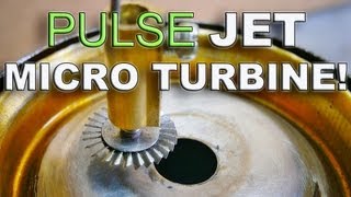 Tin Can Pulse Jet Powers a Tiny Turbine Wheel [upl. by Cliff]