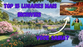 Top 15 Lugares mais incríveis do mundo like [upl. by Ydnat891]