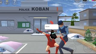 ninja girl 🤺 fight with police at police station 👮 [upl. by Gazo]