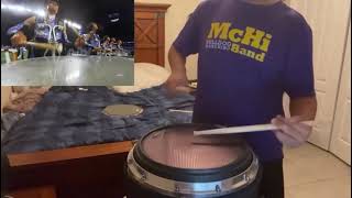 Blue Devils 2022 Plexiglass snare break [upl. by Ahseyk]