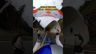 Flying through a tunnel 👽 motivation sports motivational paragliding shortvideo shorts [upl. by Suhpoelc]