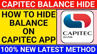 🔴how to hide balance on capitec app [upl. by Dumanian83]