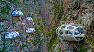 Skylodge Adventure Suites Peru  Not For Those Afraid Of Heights  Flashinfo [upl. by Rochus810]