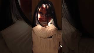 Doll face art dollface makeup makeupartist creepy girl artist happy ghostface cosplay sfx [upl. by Yetty]