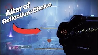 Altar of reflection Choice Guide Destiny 2 Witch Queen [upl. by Ellerrad768]