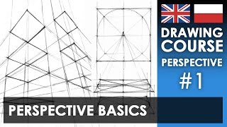 Drawing tutorial  Perspective basics  Kurs rysunku  Podstawy perspektywy S01E01 ENGPL [upl. by Yriek]