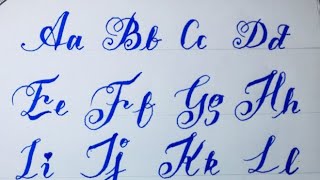 English calligraphy for beginners  Capital letters  Lesson  3 Use of Cut marker [upl. by Lonnard]