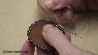 How to Bead Embroider a Picot Edge [upl. by Ahsyia]