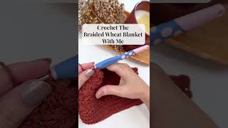 Free Crochet Blanket Pattern  The Braided Wheat Crochet Blanket [upl. by Notserk]