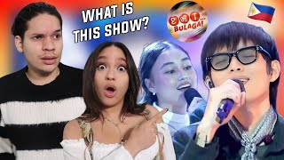 The Longest Running Filipino Show is NUTS  Latinos react to Eat Bulaga ft Arthur Nery [upl. by Aciretahs671]