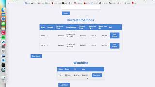 TradingPaper Stock Web App Demo [upl. by Yenot]