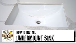 UNDERMOUNT SINK INSTALLATION  FAST amp EASY WAY TO INSTALL UNDERMOUNT SINK [upl. by Niko]