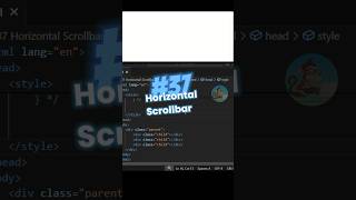 37100 Horizontal Scrollbar css tutorial coding codingsimplifiedspace tips shorts [upl. by Aviv]