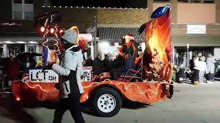 2023 Lincoln Christmas Parade  Lincoln Community Theater  Awarded Most Creative Float [upl. by Aihsatan]