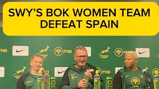 Springbok Womens Press conference after win against Spain [upl. by Liahkim248]