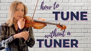 The BEST Video EVER for How to Tune A Violin Without a Tuner [upl. by Cramer]