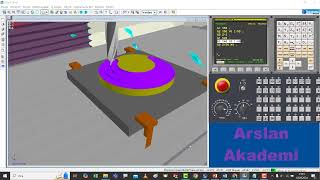 13  I ve J İLE DAIRE FREZELEME I  J CIRCULAR MILLING [upl. by Norval633]