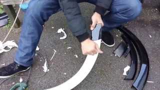 Removing vinyl wrapping paper from porsche cayenne [upl. by Suivatra]