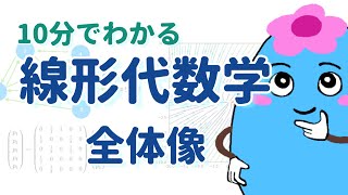 最速で線形代数学の全体像：大学数学入門【10分でわかる】 [upl. by Stoneham]