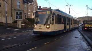 Stagecoach Supertram 120 departs Leppings Lane with a Yellow Route Service to Meadowhall Interchange [upl. by Lindly374]