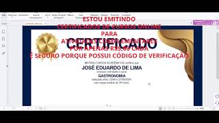 CERTIFICADOS DE CURSOS ONLINE P ATIVIDADES COMPLEMENTARES POR R5 CADA – Certificado de 20 Horas [upl. by Nottus]