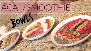 How To Make Acai Smoothie Bowls  NaturallyNina [upl. by Canica]