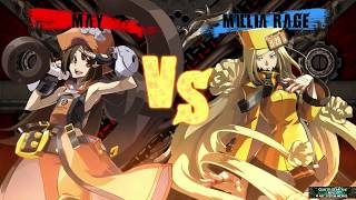 GGXrdRev2 闘神ミリア vs 暴君メイ ギルティギア Xrd Rev2 [upl. by Nniroc]