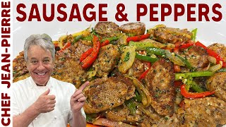 The Easiest Sausage and Peppers Recipe  Chef JeanPierre [upl. by Notgnilliw]